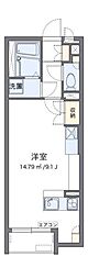 レオネクストサンフラワー4 ワンルームの間取図画像