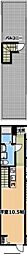 川越市仙波町1丁目アパート ワンルームの間取図画像