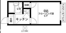 キャッスルつきみ野B 1Kの間取図画像