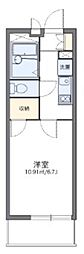 リバティハイム 1Kの間取図画像