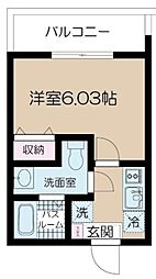 NSGATE光が丘 2階1Kの間取り