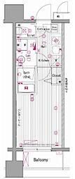 ガーラステージ川崎 1Kの間取図画像