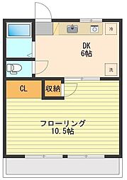 グリーンコープ 1DKの間取図画像