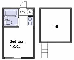 サラーム烏山 ワンルームの間取図画像
