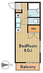 ブルーベル南大沢 1Kの間取図画像