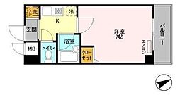 フォアグランデ 1Kの間取図画像