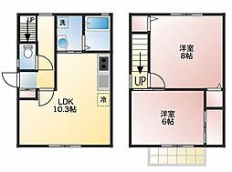 あかねはうす 2LDKの間取図画像