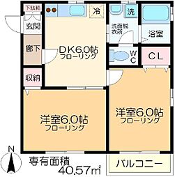 間取図画像 2DK