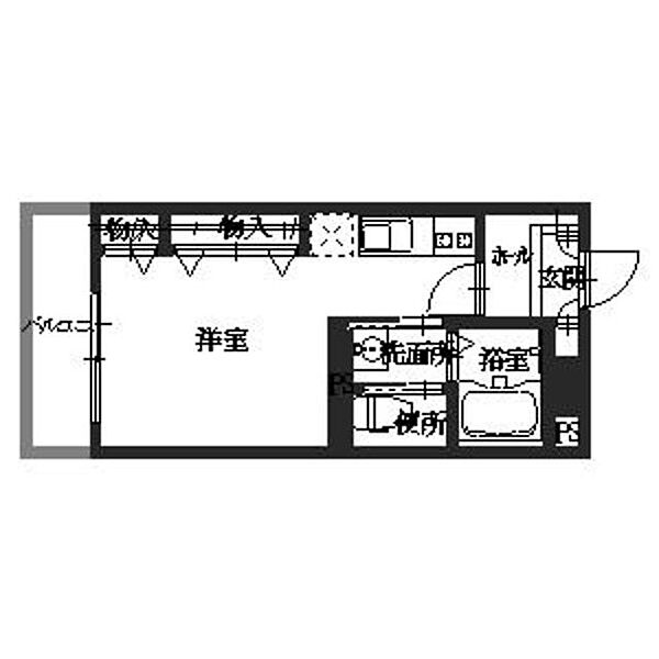 エンカーサ・アイ・寺家町 0101｜兵庫県加古川市加古川町寺家町(賃貸マンション1R・1階・24.85㎡)の写真 その2