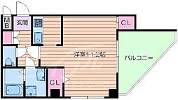 Infini7緑地公園 ワンルームの間取図画像