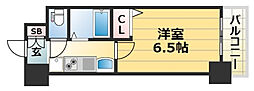 エステムコート神戸西3フロンタージュ 1Kの間取図画像