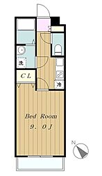 アロッジオ淵野辺1 1Kの間取図画像