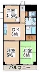 石原第5ビル 3DKの間取図画像