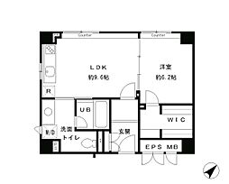 KDXレジデンス南青山 ワンルームの間取図画像