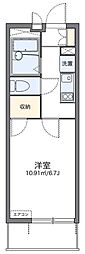 レオパレスWAKANA 1Kの間取図画像