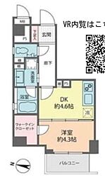 グランジュール明大前 1DKの間取図画像