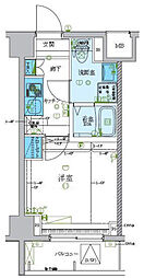 LEXE梶ヶ谷 1Kの間取図画像