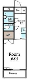 フェニックス・斉藤 1Kの間取図画像