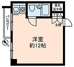 DIKマンション新橋 ワンルームの間取図画像