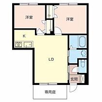 ヴェルジェ A102 ｜ 奈良県橿原市山之坊町45-3（賃貸アパート2LDK・1階・53.39㎡） その2