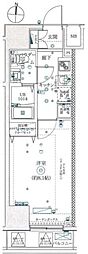 マーロ府中レジデンス♯R 1Kの間取図画像