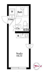 アート・フル代田 ワンルームの間取図画像