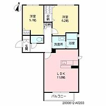 シャーメゾン麻記 A0203 ｜ 鹿児島県薩摩川内市宮里町720-1（賃貸アパート2LDK・2階・54.53㎡） その2