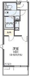 レオネクストルミエール越谷 1Kの間取図画像