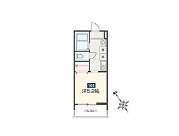 ＭＥＬＤＩＡ新座II 1階1Kの間取り