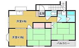 関屋ハイツ 3DKの間取図画像