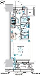 ジェノヴィア綾瀬2 1Kの間取図画像