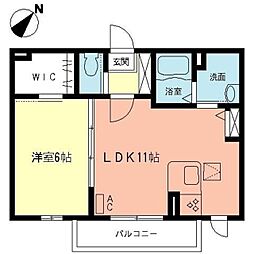キャメルパティオ 1LDKの間取図画像