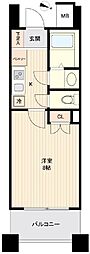 ドゥーエ板橋 1Kの間取図画像