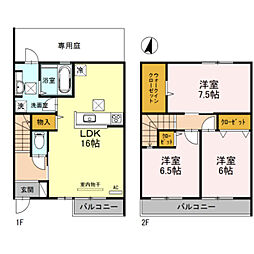 シェソワ坂ノ上 3LDKの間取図画像
