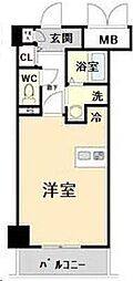 フォルティス水天宮前 ワンルームの間取図画像