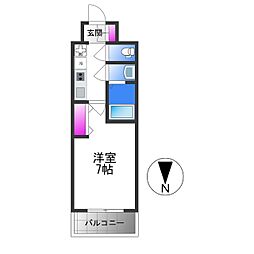 LIVIAZ OSAKA Verite 1Kの間取図画像