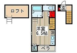 DREAM1 2階ワンルームの間取り