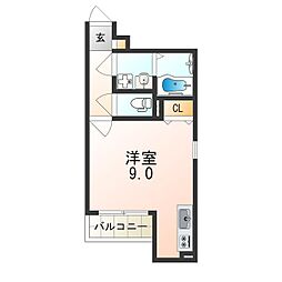 premiere2 ワンルームの間取図画像