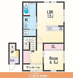 和歌山市有本アパート 1LDKの間取図画像