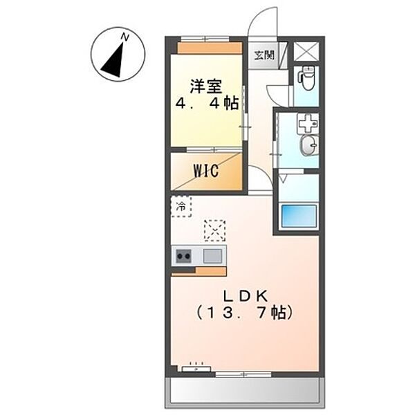 大阪府岸和田市摩湯町(賃貸マンション1LDK・2階・45.00㎡)の写真 その2