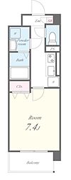 ヴィラージュオリオン 1Kの間取図画像