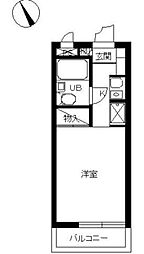 スカイコート池袋西 ワンルームの間取図画像