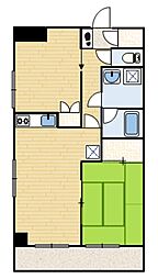 モンテ・ボヌール 2LDKの間取図画像