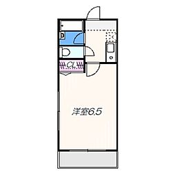 ブランネージュ 1Kの間取図画像