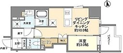 ルジェンテ上野松が谷 1LDKの間取図画像