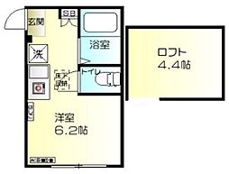 ヒルズ保土ヶ谷2 ワンルームの間取図画像