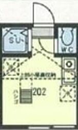 TM仲池上 ワンルームの間取図画像