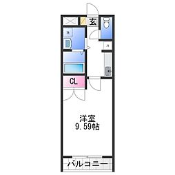 EmpereurCourageCURE 1Kの間取図画像