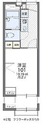 レオパレスクレエ 1Kの間取図画像