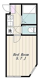 アーバンブリーズ淵野辺 ワンルームの間取図画像